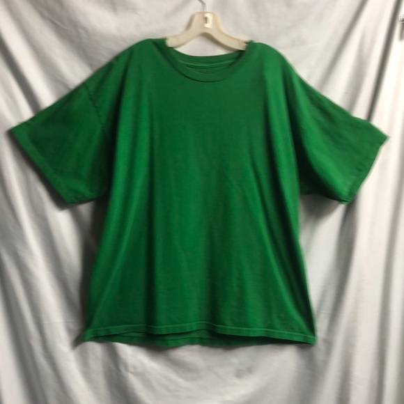Mens 2XL green work shirt yard work garage tee - Picture 1 of 7